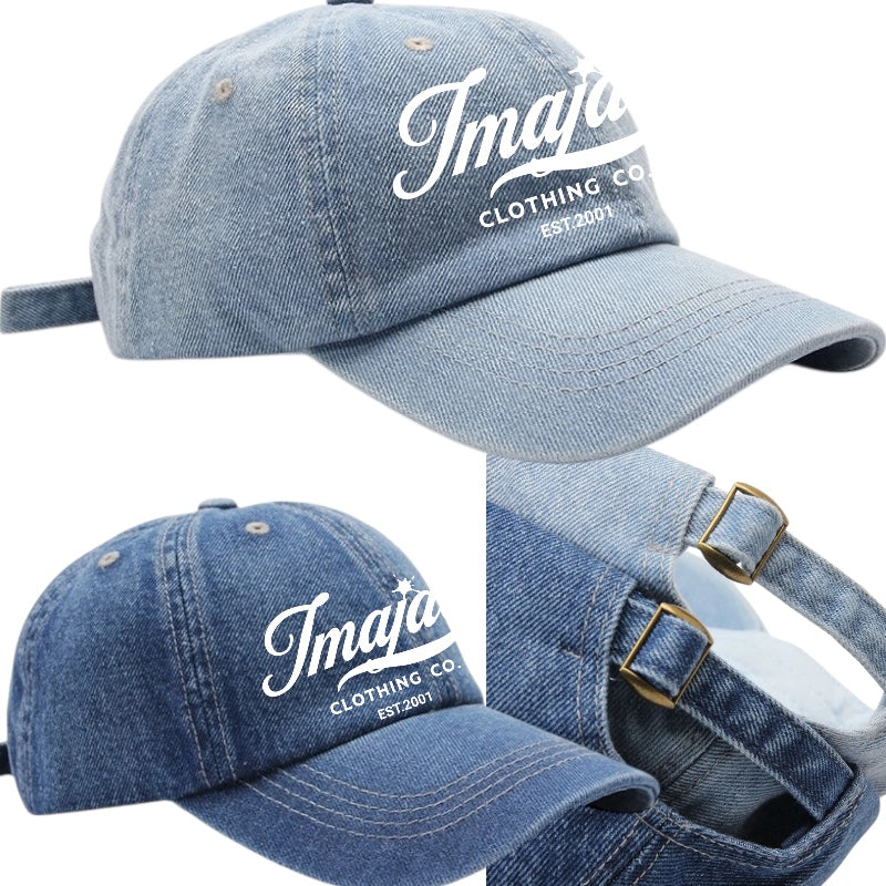 IMAJAE SIGNATURE DISTRESSED COLOR STRAP HATS