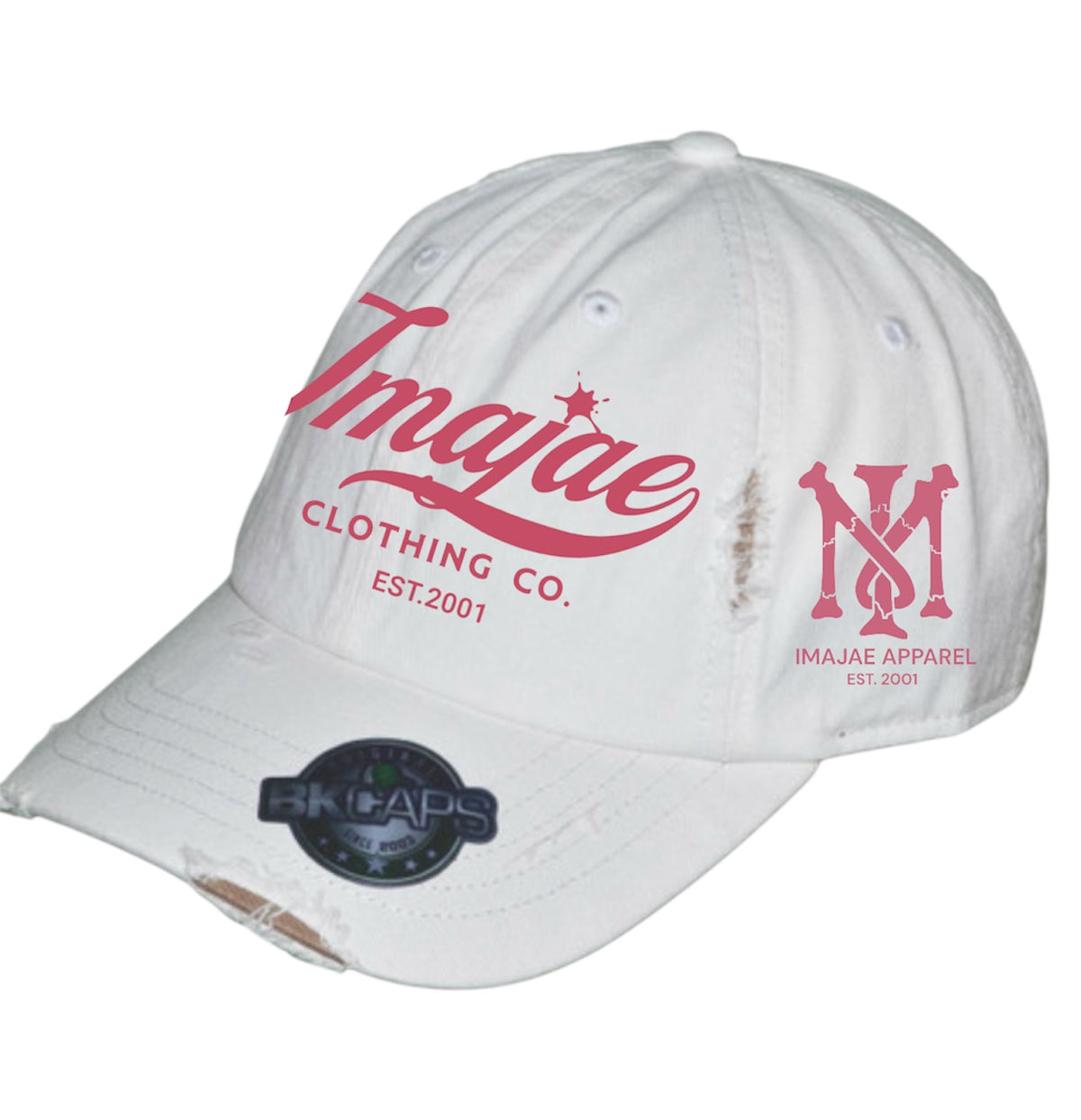 IMAJAE SIGNATURE DISTRESSED COLOR STRAP HATS