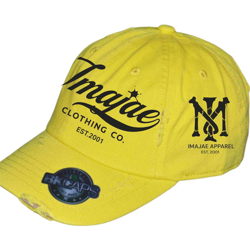 IMAJAE SIGNATURE DISTRESSED COLOR STRAP HATS
