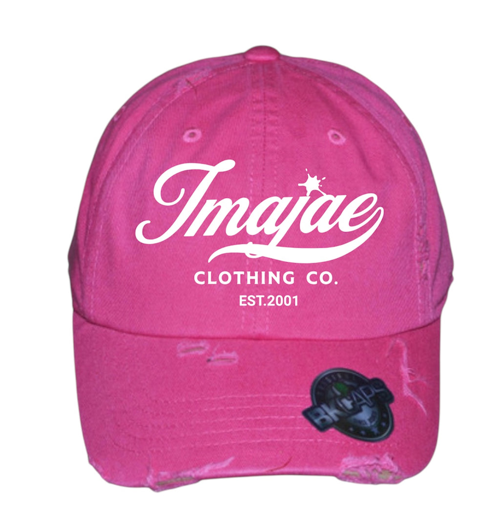 IMAJAE SIGNATURE DISTRESSED COLOR STRAP HATS