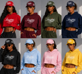 DESIRE COLLECTION BY IMAJAE FEMALE CROP-TOP SWEATSUITS WITH / HATS