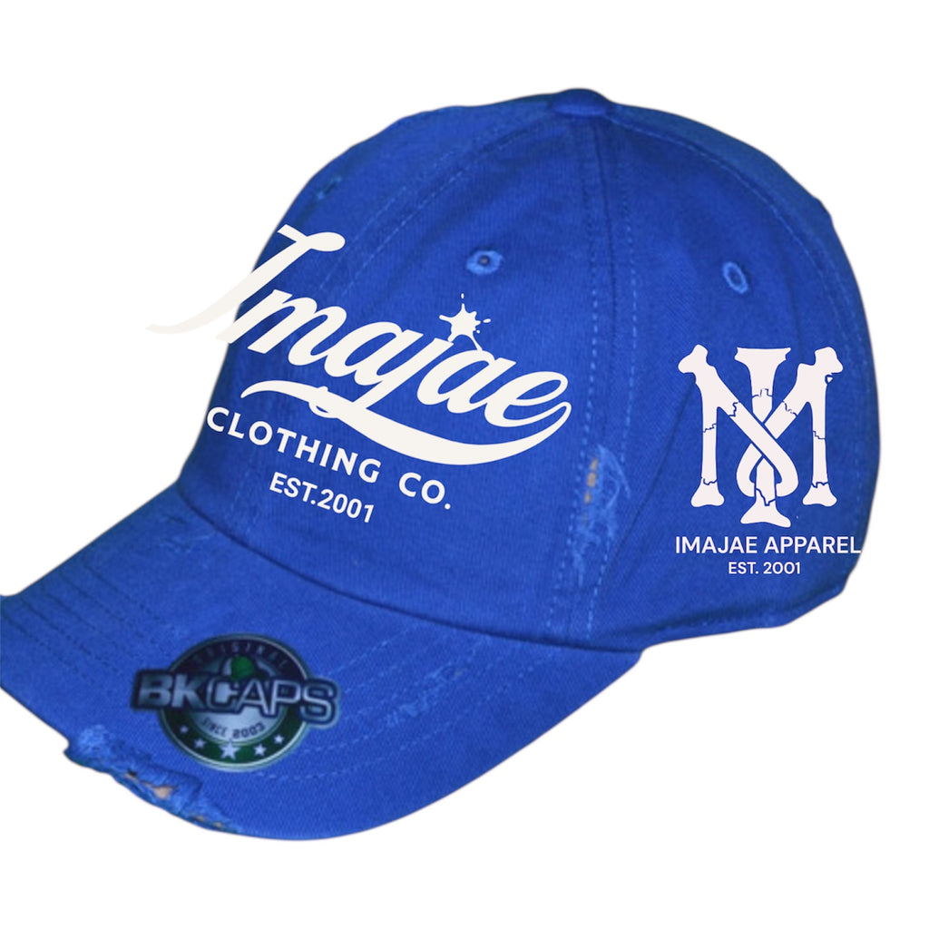 IMAJAE SIGNATURE DISTRESSED COLOR STRAP HATS